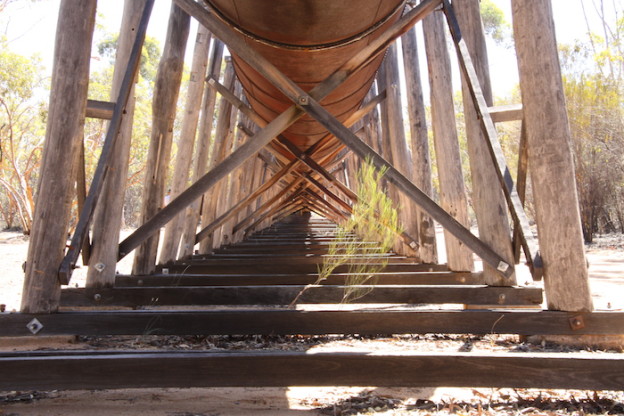 The supports of the Karalee aquaduct.